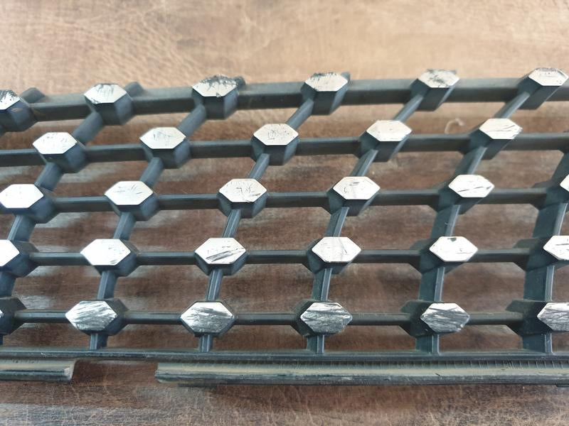 Original Used Mercedes-Benz C-Class W205 Right Upper Radiator Grille Diamond Mesh