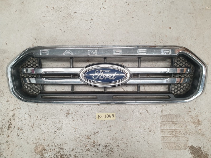 Original Used Ford Ranger Radiator Grille - Heavy Wear and Broken Badge