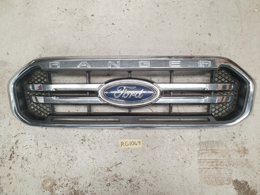 Original Used Ford Ranger Radiator Grille - Heavy Wear and Broken Badge
