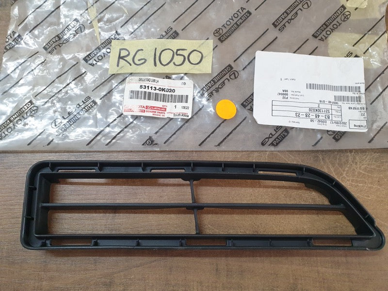 Original New Toyota Hilux 2021 Lower Left Bumper Grille Panel