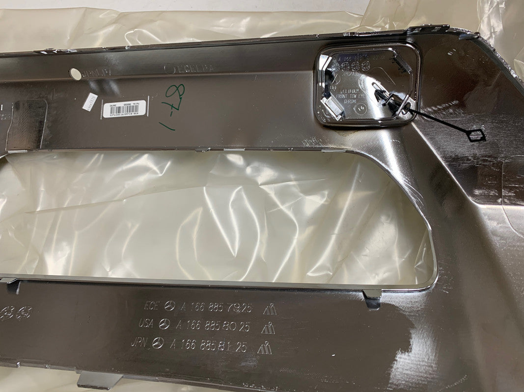 Mercedes-Benz ML Class W166 ML320-ML63, 2012, 2013, 2014, 2015 Front Bumper Lower Chrome Trim