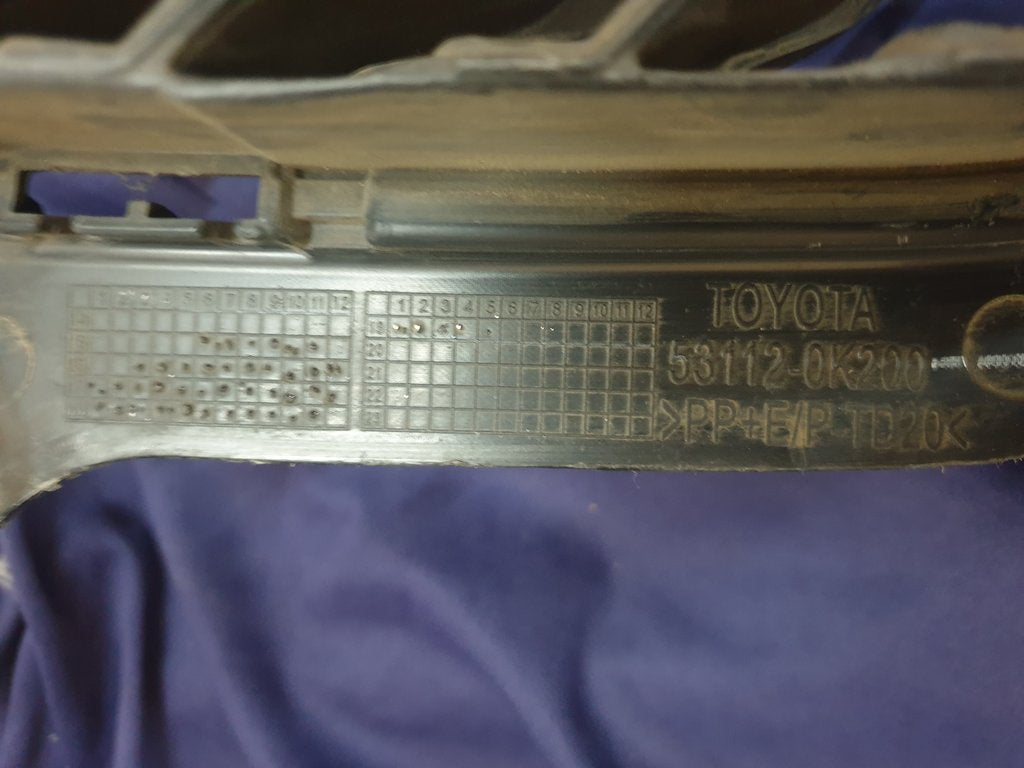 Toyota Fortuner Front Bumper Lower Grille