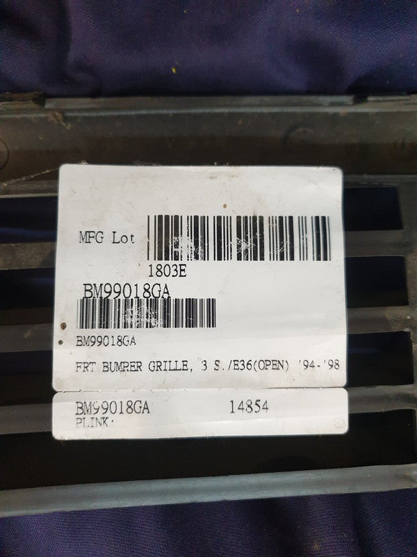 BMW Aftermarket 3 Series E36 1994, 1995, 1996, 1997, 1998 Front Bumper Lower Grille