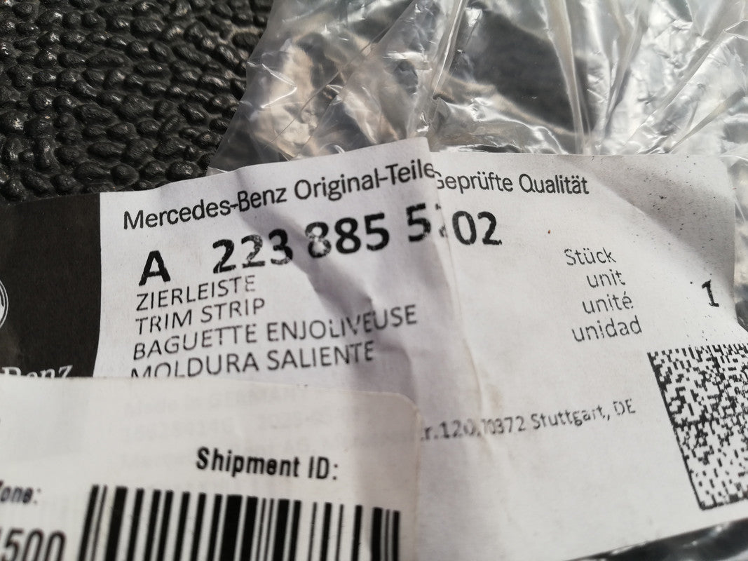 Mercedes-Benz S-Class W223 2022 Right Front Bumper Moulding Trim