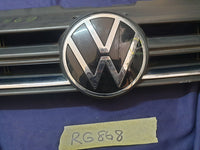 Volkswagen Polo 2018, 2019, 2020, 2021, 2022, 2023 Radiator Grille - Deep abrasion, Wear and Tear, Broken badge