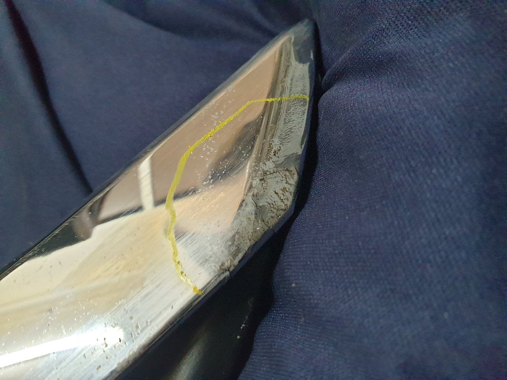Toyota Etios Radiator Grille - Wear and Tear, No bottom chrome, Chrome scratched