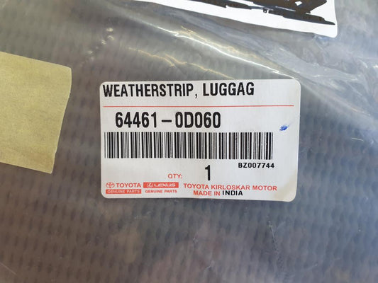 Toyota Etios Boot Lid Sealing Rubber