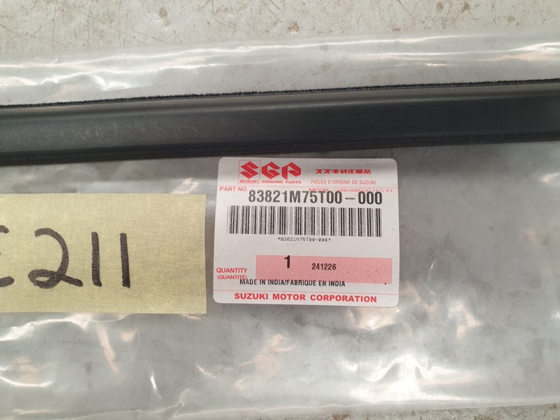 Original New Suzuki Swift Left Front Door Glass Outer Weather Strip Seal Moulding
