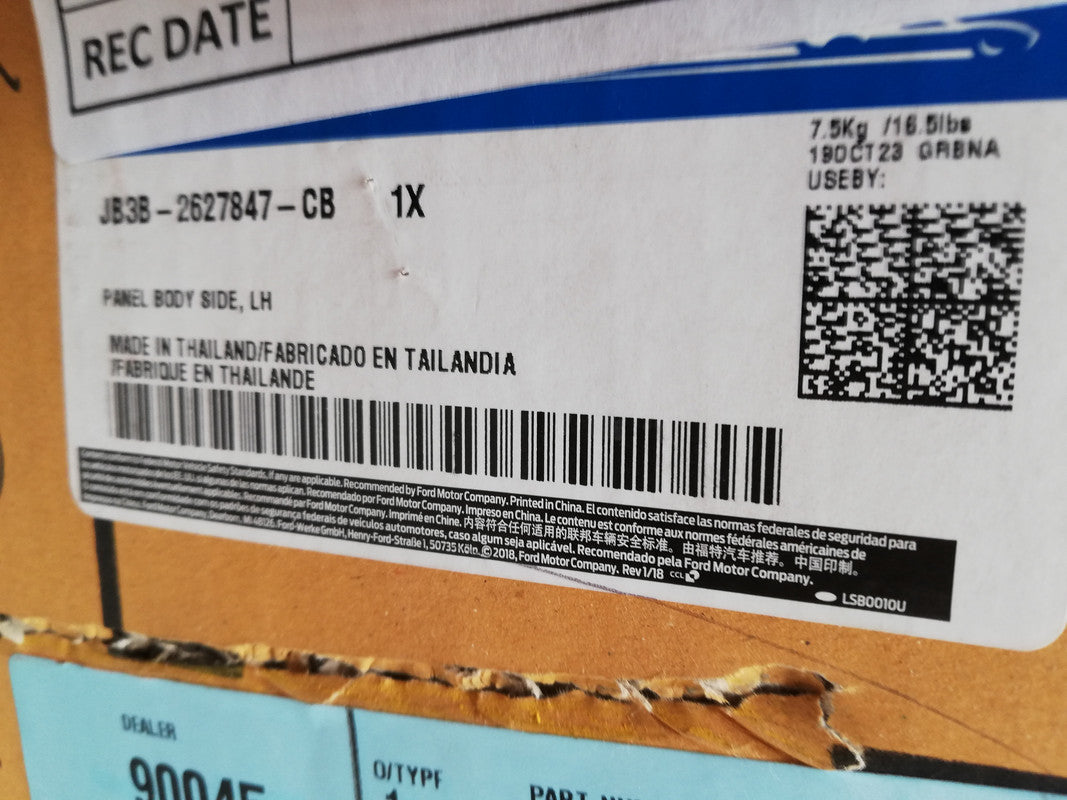 Ford Ranger Raptor 2021 Left Sill Panel