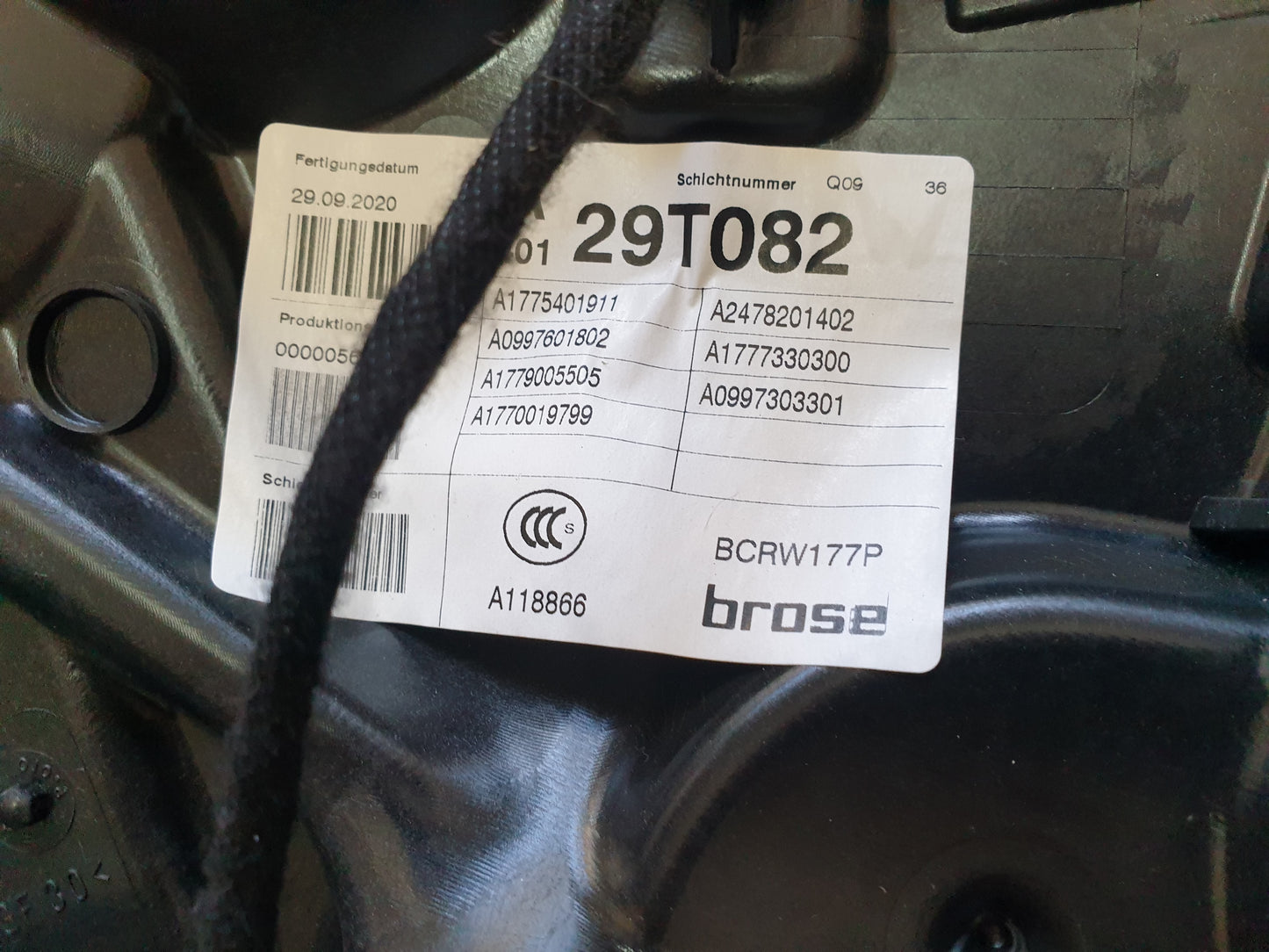 Mercedes-Benz A-Class W177 A200 OEM Used Door Components - Slight Damage or Wear and Tear