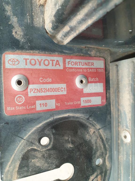 Toyota Fortuner Tow Bar