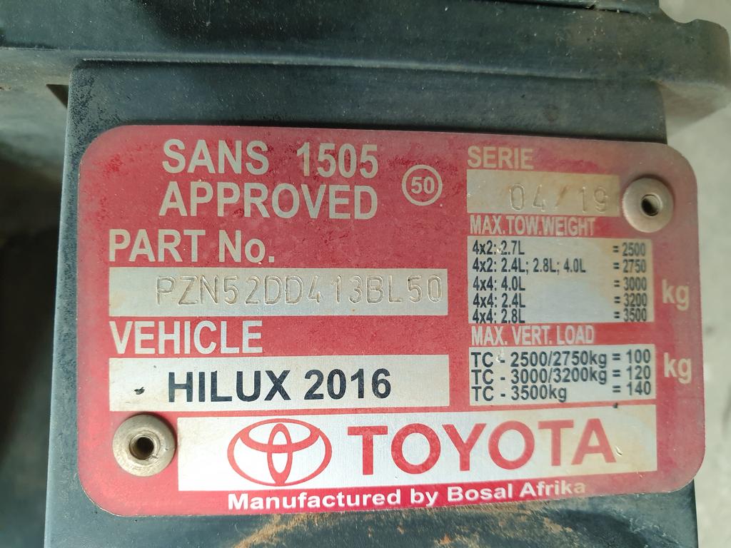 Toyota Hilux Tow Bar