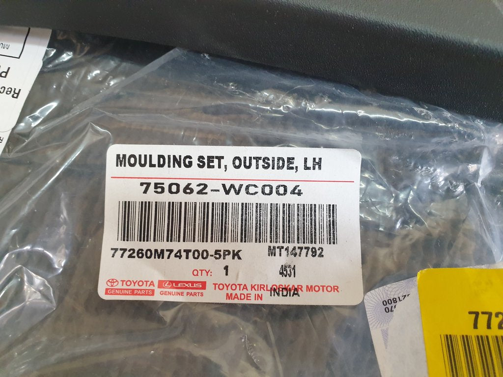 Toyota Starlet Cross 2024, 2025 Left Rear Fender Arch Moulding