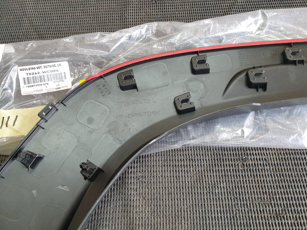 Toyota Starlet Cross 2024, 2025 Left Rear Fender Arch Moulding