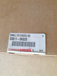 Toyota Hilux D4D 2008, 2009, 2010, 2011 Right Front Fender