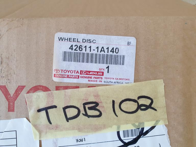 Toyota Corolla 1997, 1998, 1999, 2000, 2001, 2002 51/2JJx14 Four Hole Steel Rim