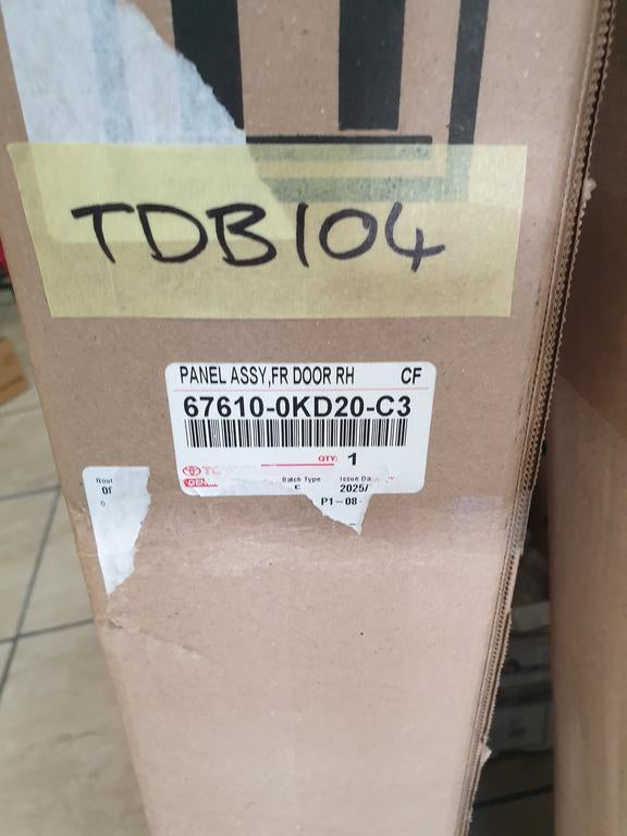 Toyota Fortuner GD6 2020, 2021, 2022, 2023, 2024 Right Front Inner Driver Door Trim