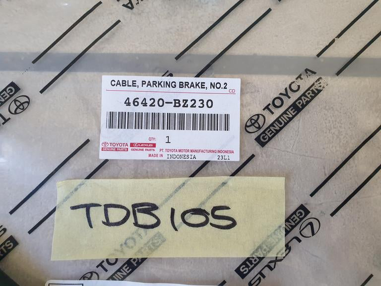 Toyota Rush 2018 Onwards Parking Brake Cable