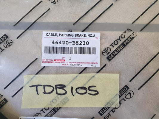 Toyota Rush 2018 Onwards Parking Brake Cable