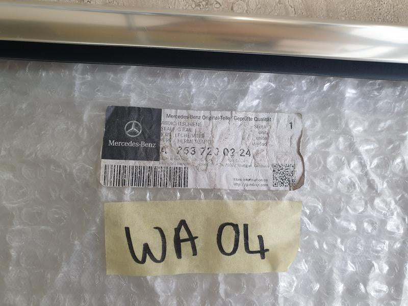 Original New Mercedes-Benz GLC W253 Right Front Door Chrome Recessed Window Moulding