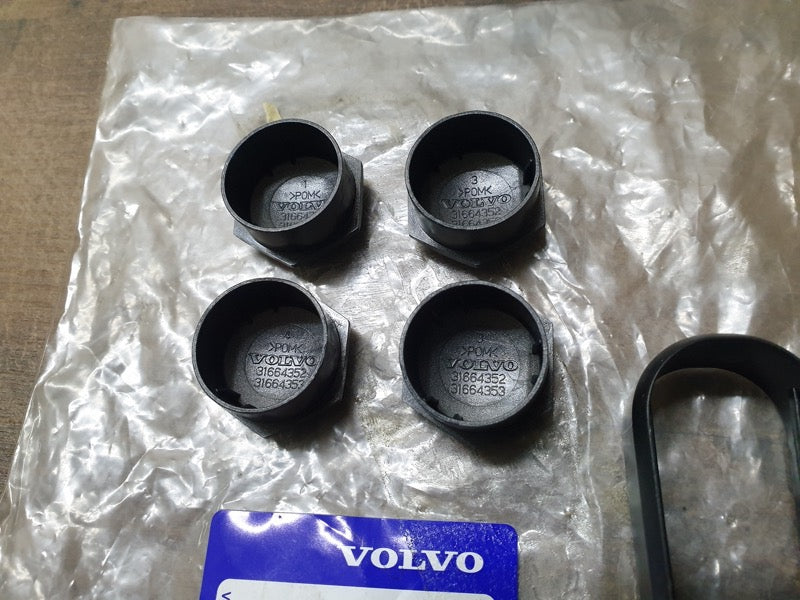 Original New Volvo Wheel Lug Bolt Cap Set