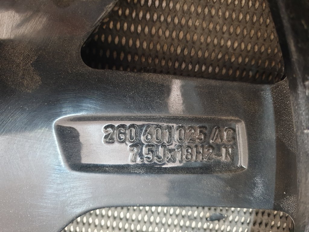 Volkswagen Polo 7.5Jx18H2N Aluminium Rim