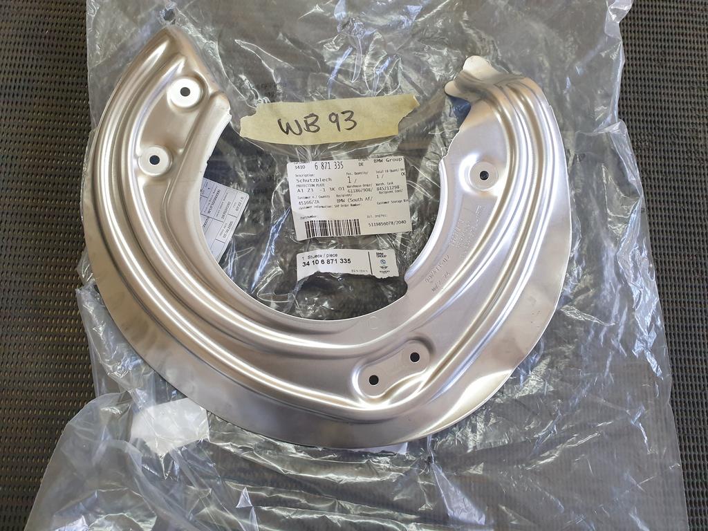 BMW 330E 2022 Left Front Brake Protection Plate