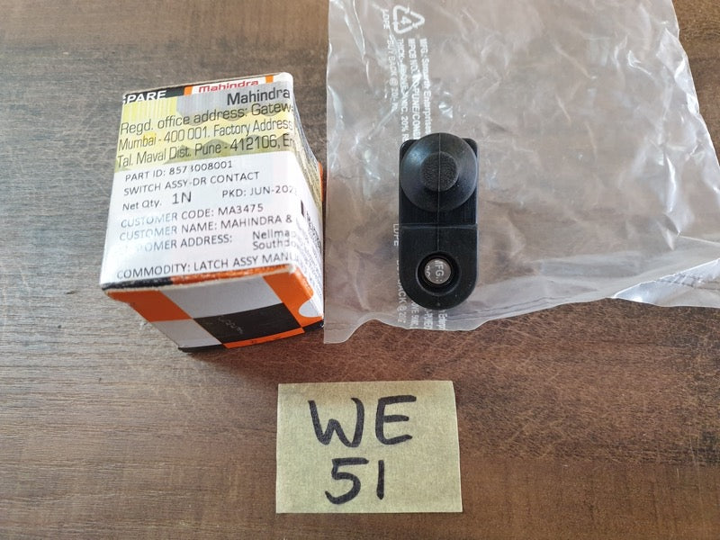 Original New Mahindra XUV 3X0 2025 Left Rear Door Contact Switch