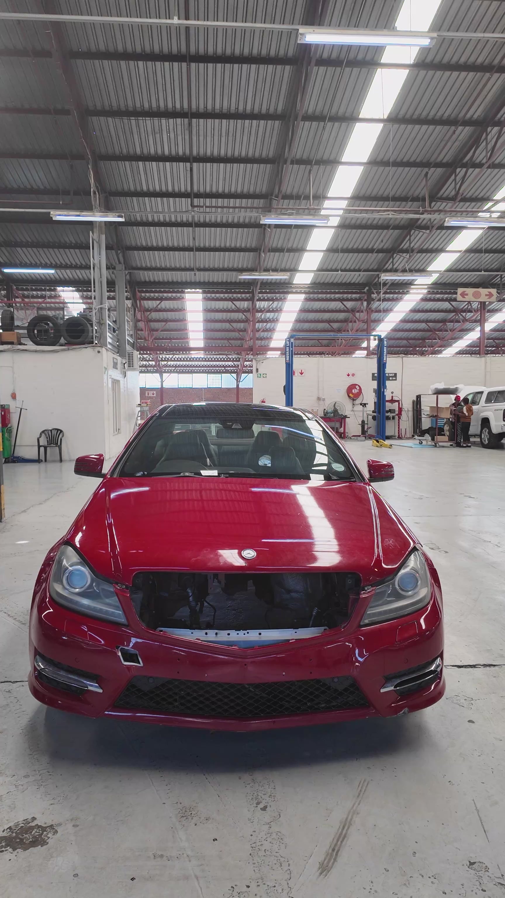 Vehicles Being Stripped For Parts